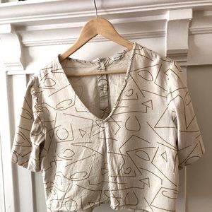 Ali Golden squiggle top